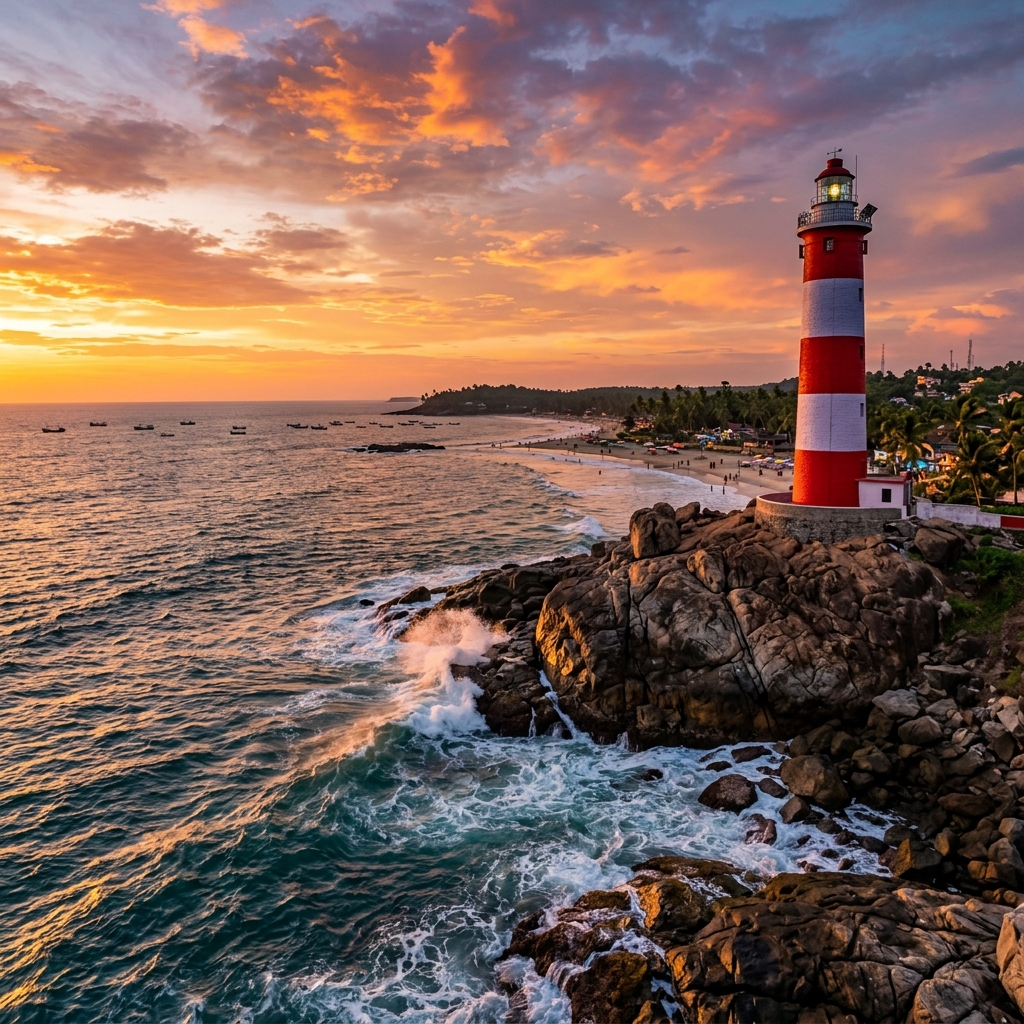 Kovalam Lighthouse Beach