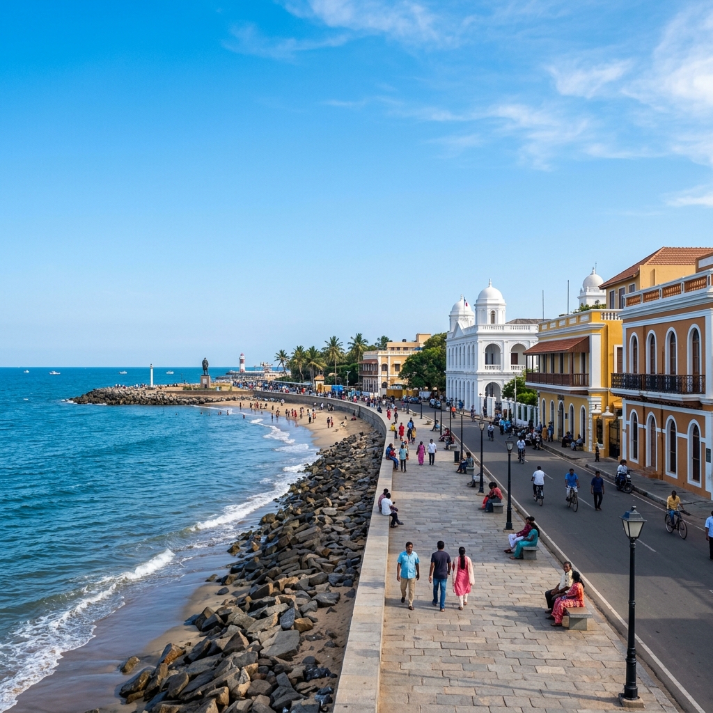 Pondicherry French Riviera Weekend Getaway beach vacation package in Pondicherry - The Genuine Travels Madurai