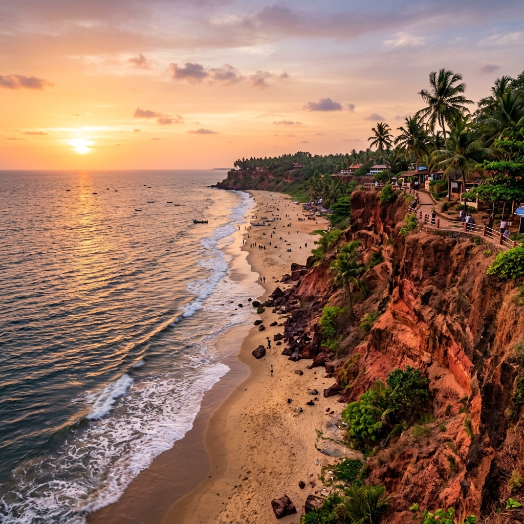 Varkala Cliff Beach & Café Explorer beach vacation package in Varkala, Kerala - The Genuine Travels Madurai